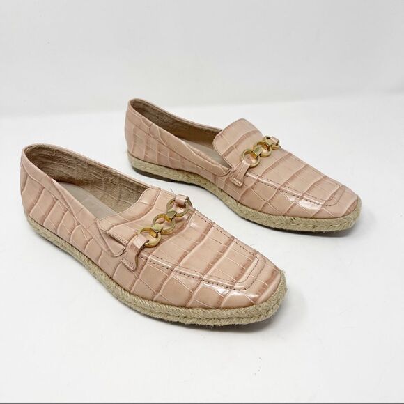 Schutz Croc Pink Loafer Slip On Shoes Loafers - Picture 1 of 6